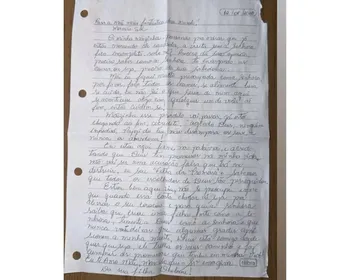 Mãe mostra carta que Deolane escreveu na prisão: "Escolhida de Deus"