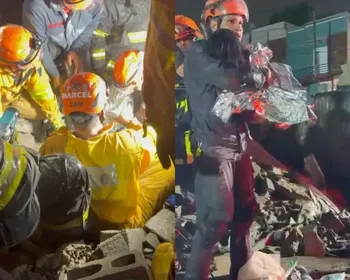 Menina de 5 anos é resgatada com vida após desabamento de prédio; duas pessoas morrem