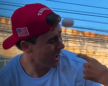 Nikolas é atingido por ovo durante ato de campanha na Grande BH