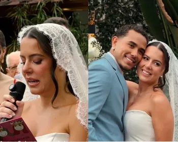 Noiva lê diário escrito com 15 anos e emociona web: "Beijo tão sonhado”
