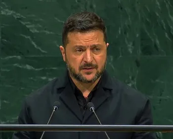 ONU: Zelensky acusa Putin de ser a raiz da guerra e que "deve ser parado"