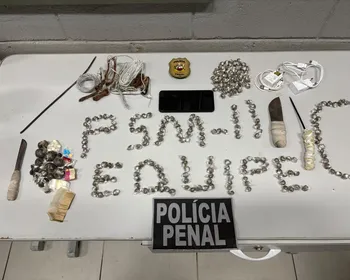 Polícia Penal faz batida e apreende celulares, drogas e armas em dois presídios de Maceió