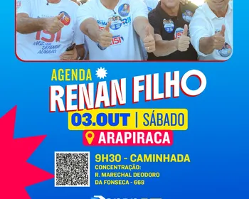 Renan Filho e JHC definem agenda do último dia de campanha; confira