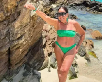 Susana Vieira comemora 84 anos com fotos de biquíni no Caribe
