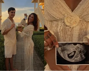 Tati Zaqui anuncia gravidez duas semanas após ser pedida em casamento