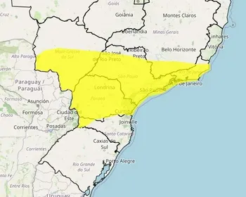 Tempestade deve trazer ventania e queda de granizo para áreas de 6 estados