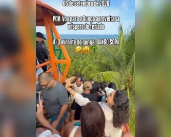Vídeo do Mirante do Gunga lotado viraliza nas redes na véspera de feriado