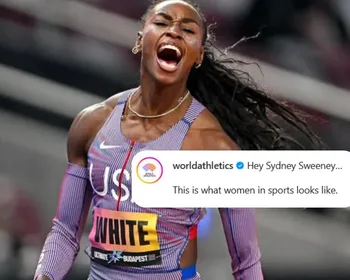 World Athletics cutuca atriz Sydney Sweeney após comercial polêmico