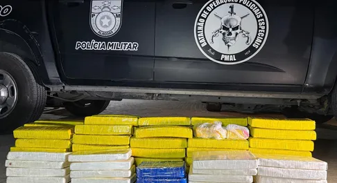 Ação integrada apreende mais de 100 kg de drogas em Alagoas e Sergipe