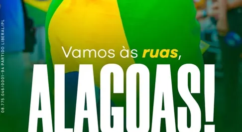 Maceió terá mobilização do 7 de Setembro contra Lula e Alexandre de Moraes