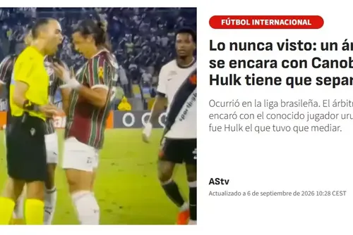 
				Árbitro de polêmica com jogador do Fluminense é escalado para CRB x Sport
			
			