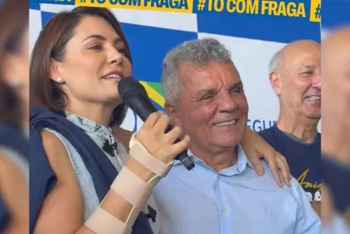 
				Michelle manda ‘abraço hétero’ de Jair Bolsonaro a deputado do PL: ‘Está com saudade de você’
			
			