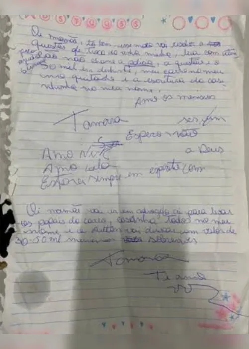
				"Espero não ser um adeus": Carta assustadora escrita por jovem acorrentada pelo ex em cativeiro é revelada
			
			