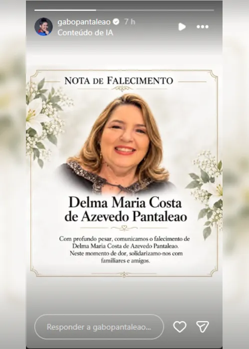 
				Influenciadora alagoana comunica morte da mãe após internação e cirurgia
			
			