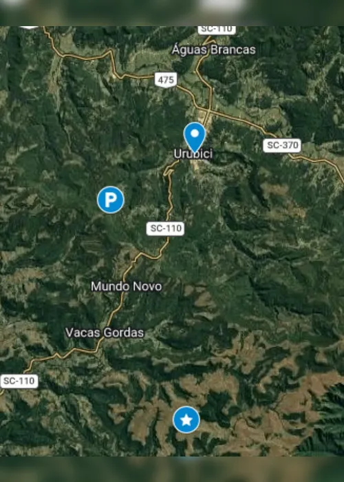 
				Mapa mostra área onde bombeiros buscam helicóptero que levava Rick
			
			