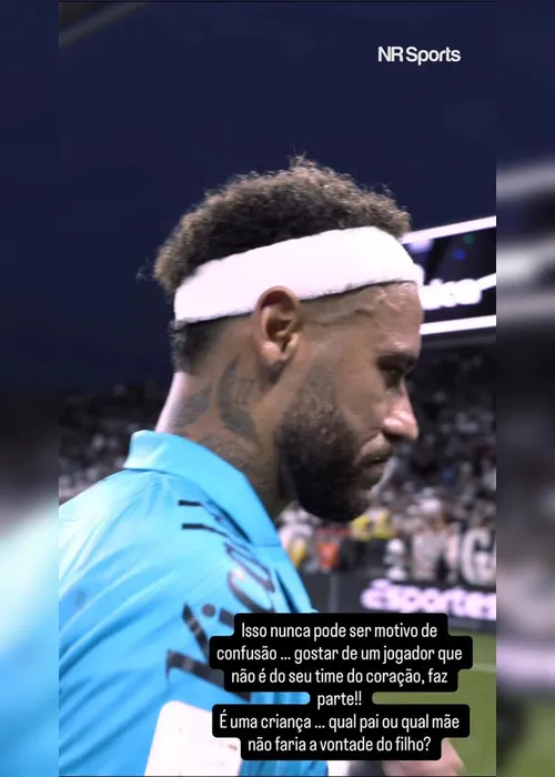 
				Neymar Jr. sai em defesa de criança corintiana hostilizada pela torcida
			
			