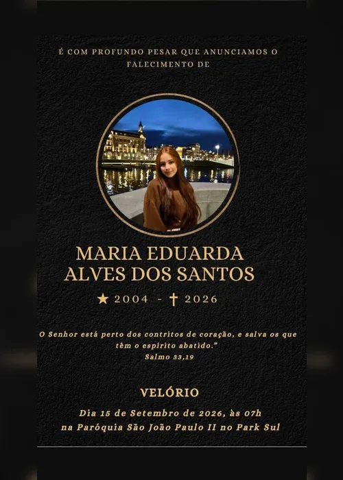 
				Tiktoker Duda Alves morre aos 22 anos e causa comoção nas redes
			
			