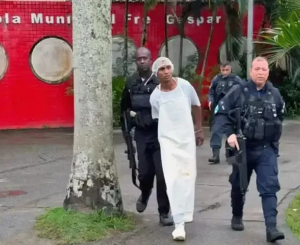 Criminoso finge ser merendeiro em escola para escapar de ação policial