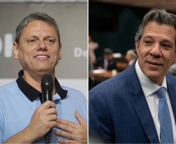 Datafolha: Tarcísio tem 56% e Haddad, 37%; governador ganharia em 1° turno
