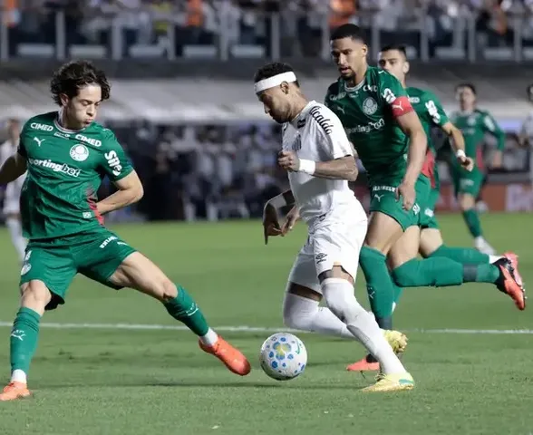 Palmeiras empata com o Santos e se classifica para a semifinal da Copa do Brasil