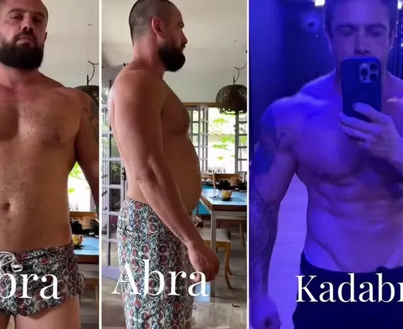 Rafael Cardoso mostra transformação no corpo após deixar clínica de reabilitação