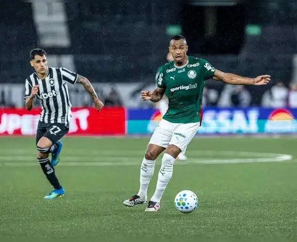 Sob o olhar de Ancelotti, Botafogo e Palmeiras empatam no Nilton Santos