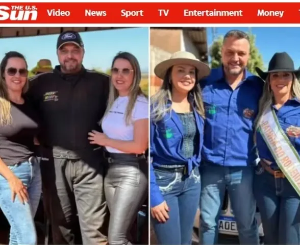 Trisal brasileiro com gêmeas ganha o mundo e chama atenção internacional