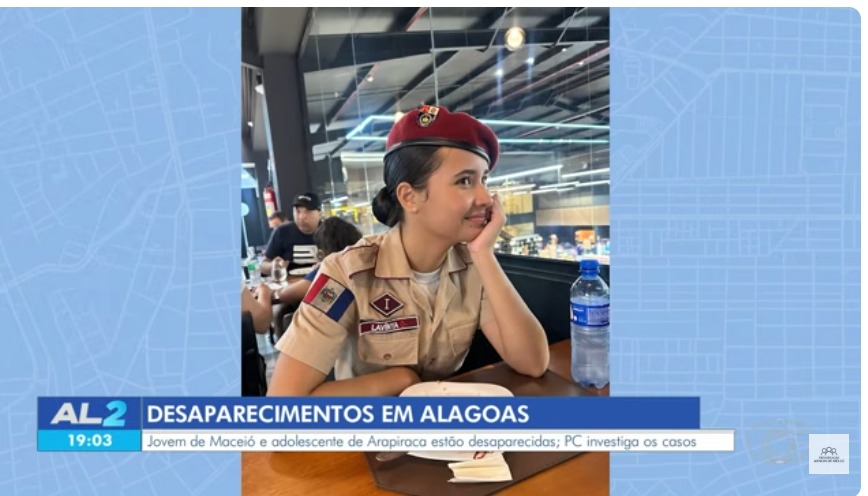 Adolescente de 16 anos desaparece em Arapiraca; família suspeita de envolvimento do ex-namorado