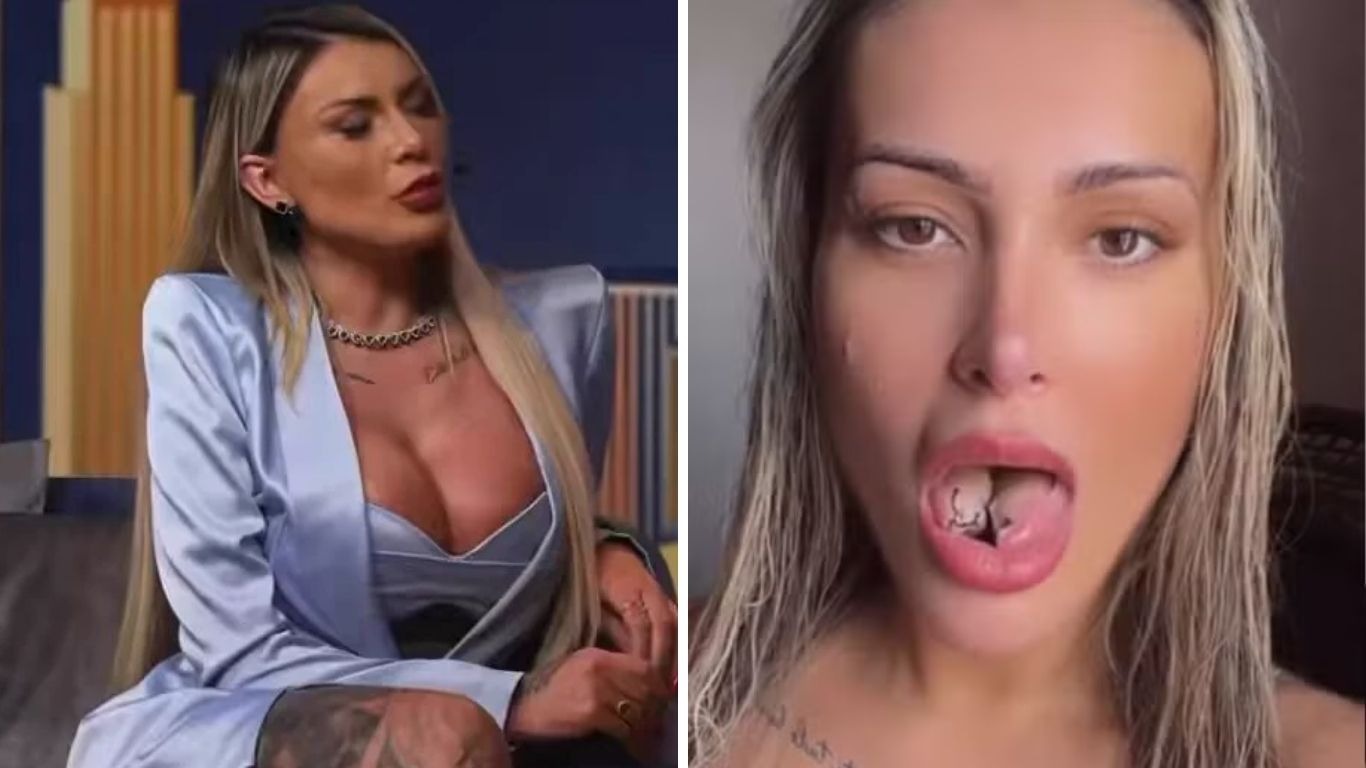 Andressa Urach se arrepende de bifurcação na língua: ‘Prejudicou muito minha dicção’