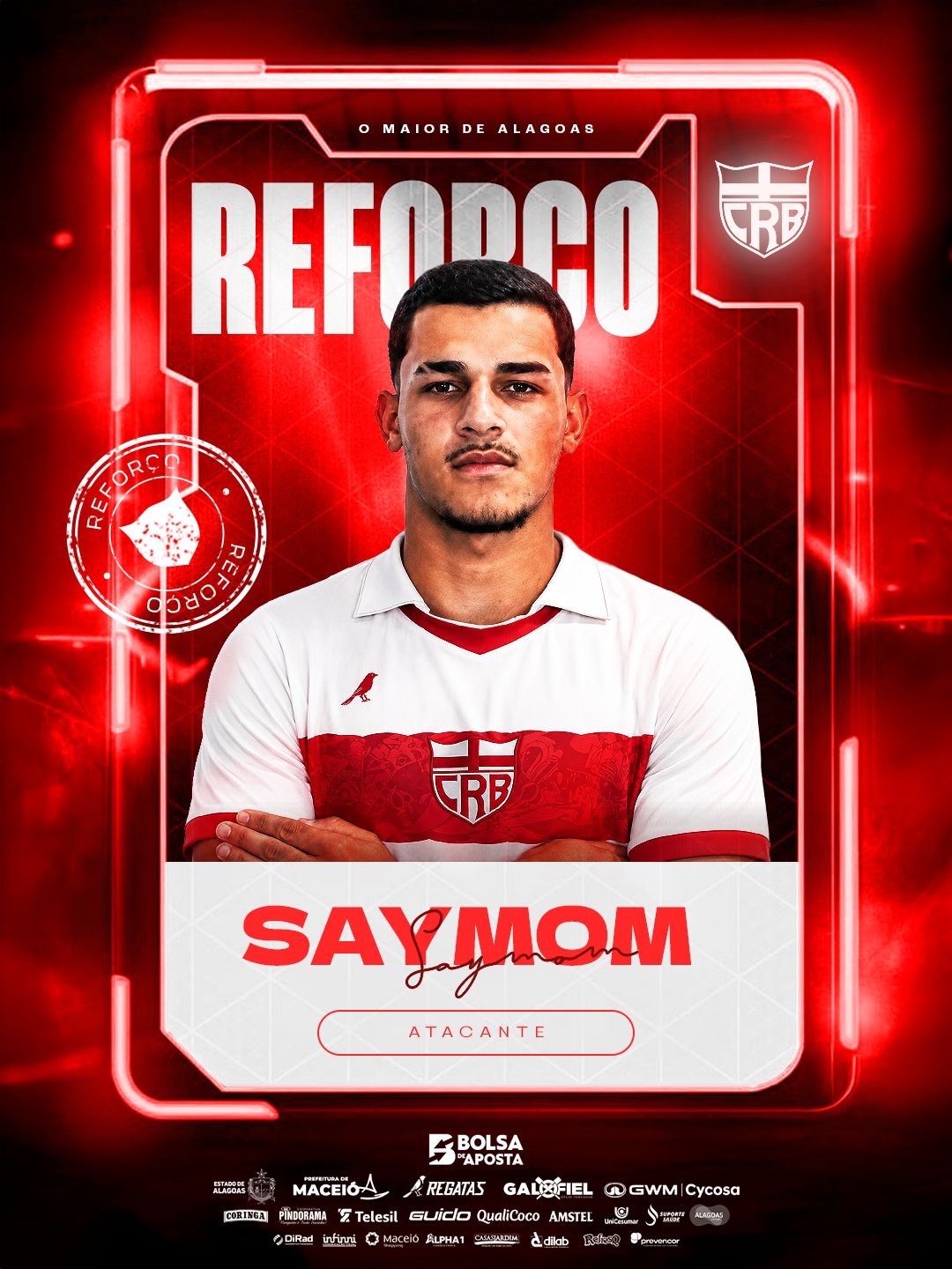 CRB anuncia contratação do atacante Saymom para sequência da Série B