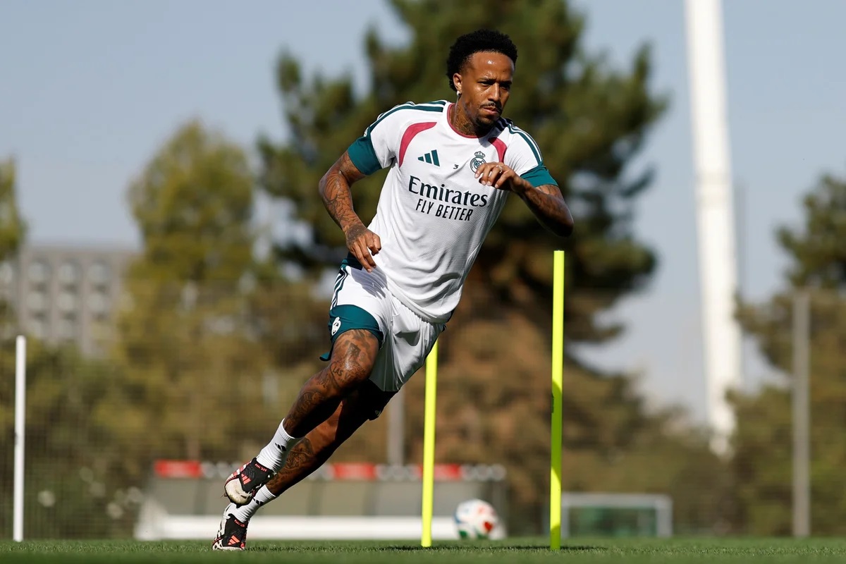 Desfalque no Brasil, Militão volta a treinar com elenco do Real