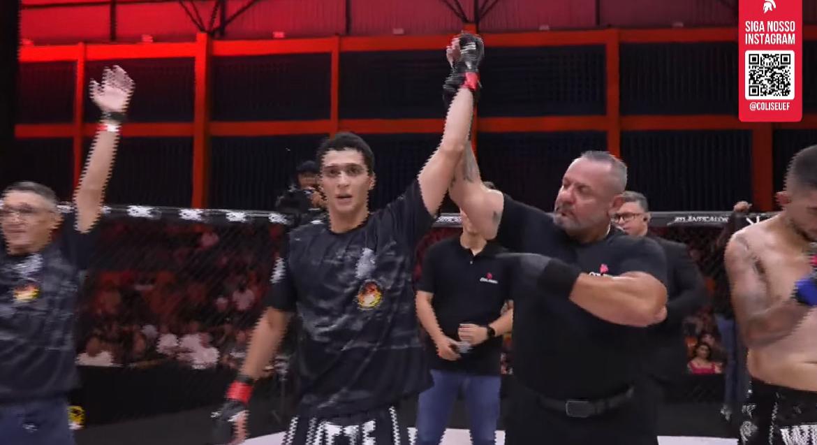 Gabriel Gomes nocauteia Lucas de Jesus e vence nono combate do Coliseu na Comunidade