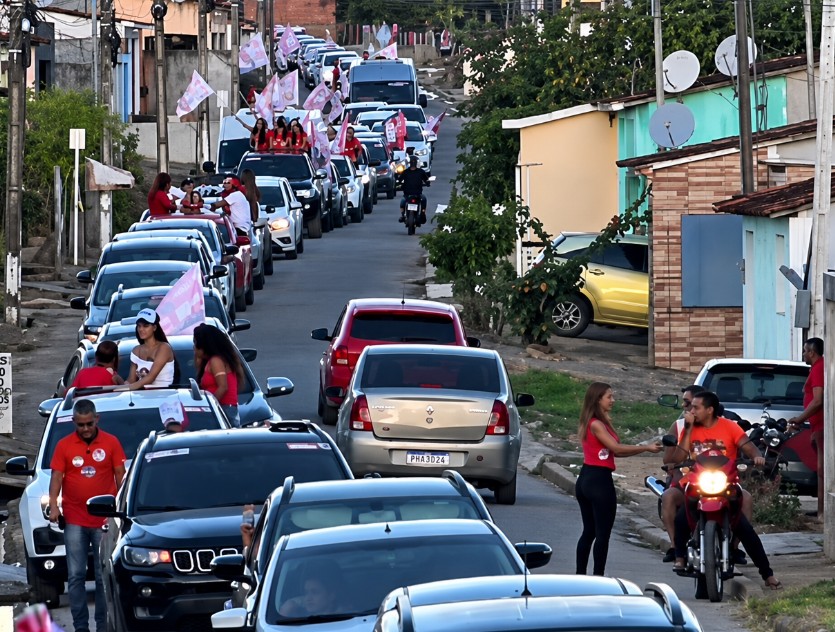 Guilherme Lopes reúne apoiadores em caravana em Igreja Nova