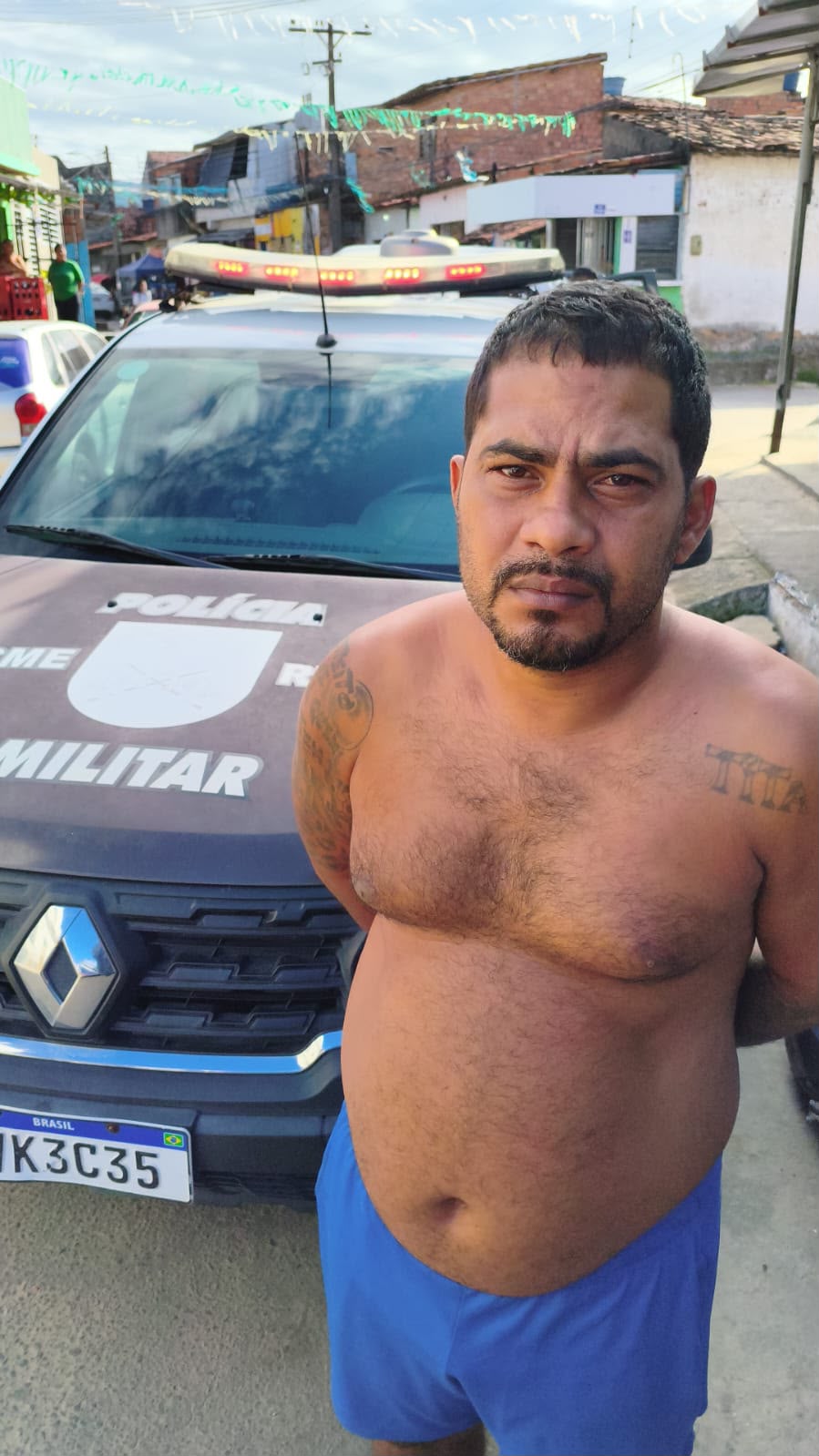 Homem condenado por roubo e com pena de mais de 40 anos é preso na Vila Brejal