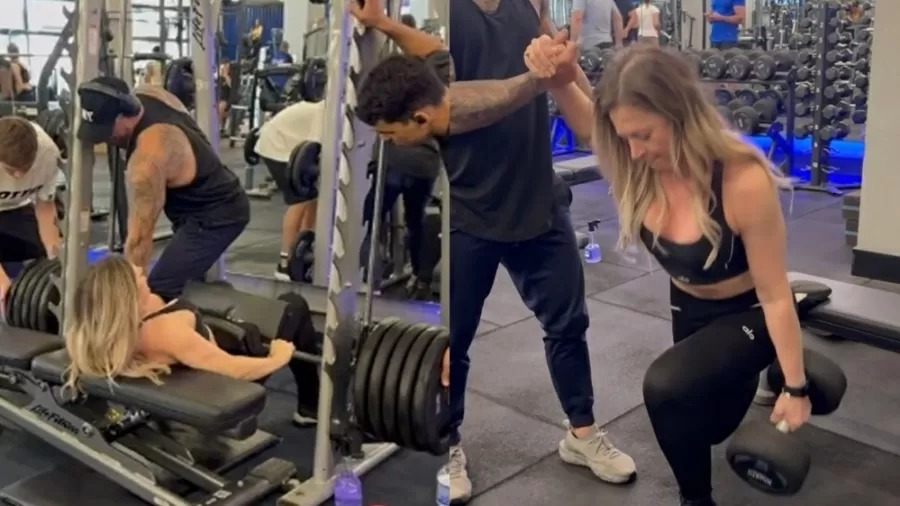 Joice Hasselmann mostra treina de glúteos com 220 kg: 'Bumbum na nuca'