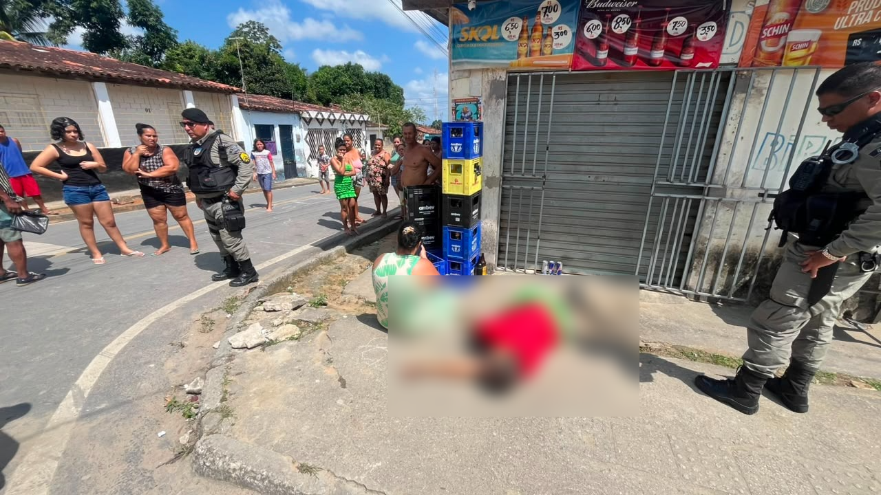 Jovem com passagens por porte ilegal, tentativa de homicídio e tráfico é morto a tiros em via pública de Rio Largo
