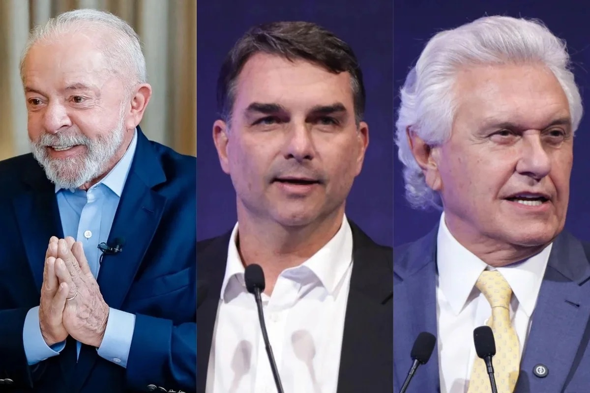 Lula segue líder no 1º turno e empata com Flávio e Caiado no 2º
