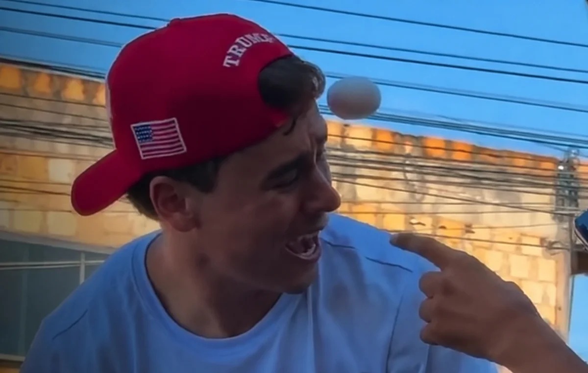 Nikolas é atingido por ovo durante ato de campanha na Grande BH