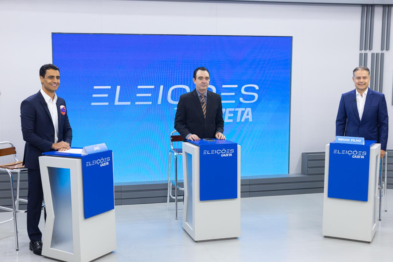 Confira, na íntegra, o debate entre Renan Filho e JHC na TV Gazeta