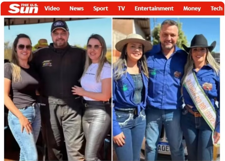 Trisal brasileiro com gêmeas ganha o mundo e chama atenção internacional