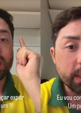 Rico Melquiades chora e diz viver “com medo” após expor posição política