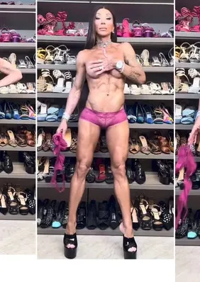 De calcinha e topless, Maya Massafera chama atenção por detalhe íntimo
