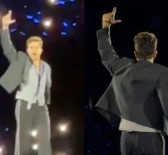 Luan Santana faz gesto com a mão em show e fãs falam em apoio a Lula