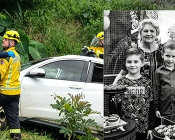 Avó e netos morrem em acidente entre carro e carreta