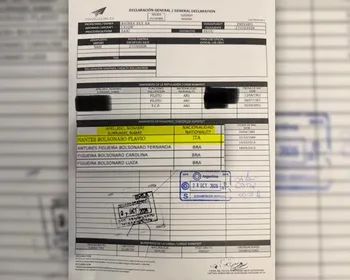 Documento mostra que Flávio usou passaporte italiano