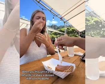 Marido é detonado após devorar sobremesa da esposa em vídeo: "Machista"