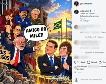 Milei provoca Lula após ser citado em debate: "Esquerdistas choram"