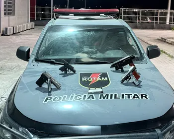PM apreende submetralhadora e outras três armas na zona rural de União dos Palmares