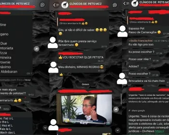 Veterinários de Maceió expõem estabelecimentos petistas em grupo de Whatsapp e defendem boicote