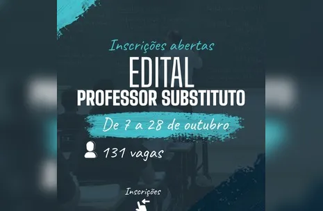 Ufal abre 131 vagas para professores substitutos com salário de até R$ 8,3 mil